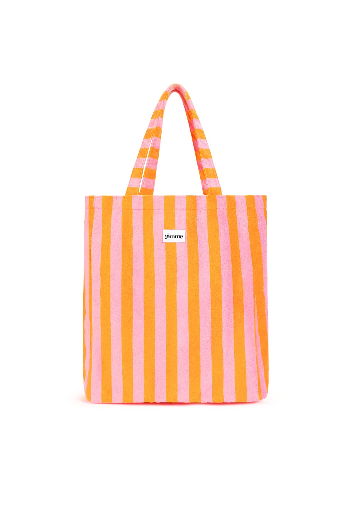 Borse shopper a righe semplici in poliestere, accessori quotidiani