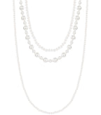 Collana a strati con perle miste