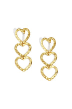 Orecchini pendenti in acciaio inossidabile a forma di cuore, casual, quotidiani, semplici, da donna