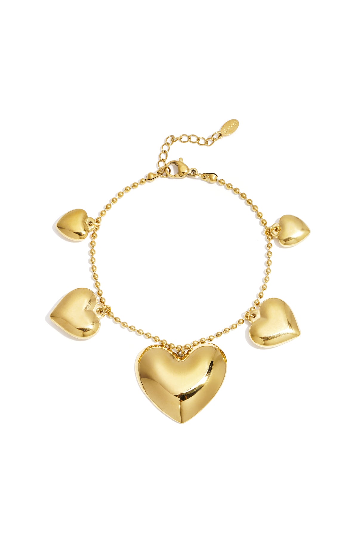 Braccialetti con ciondoli in acciaio inossidabile, serie casual e semplice, gioielli da donna