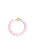 Bracciale con perline medie e chiusura frontale - 12 mm