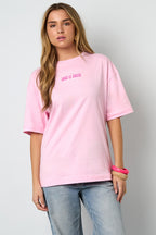 Cotone Maglia T-shirt Donna Casual Lettere