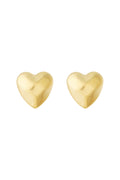 Orecchini a bottone a forma di cuore