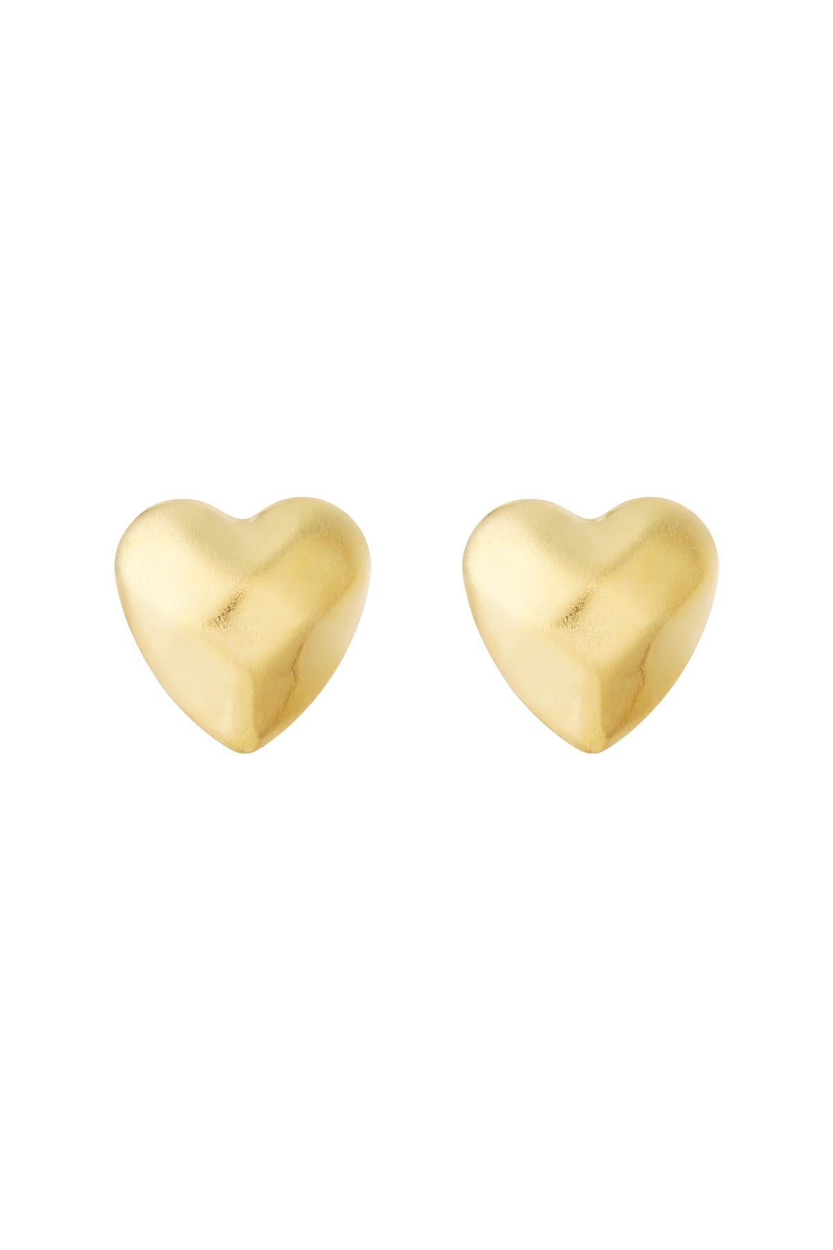Orecchini a bottone a forma di cuore