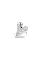 Anelli in acciaio inossidabile con cuore, casual, quotidiani, romantici, gioielli da donna