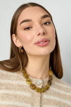 Collana con perle squoval