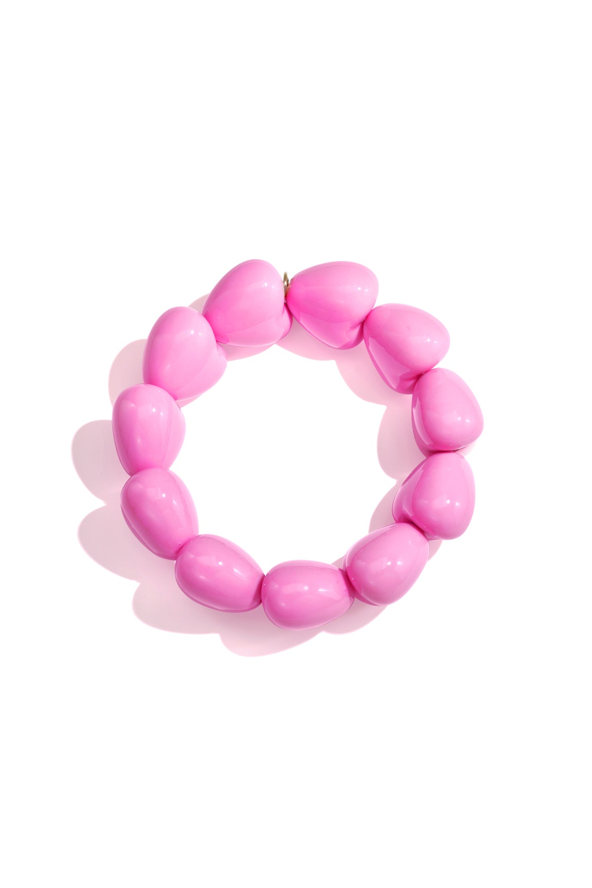 Braccialetto a forma di cuore grande con 11 perline