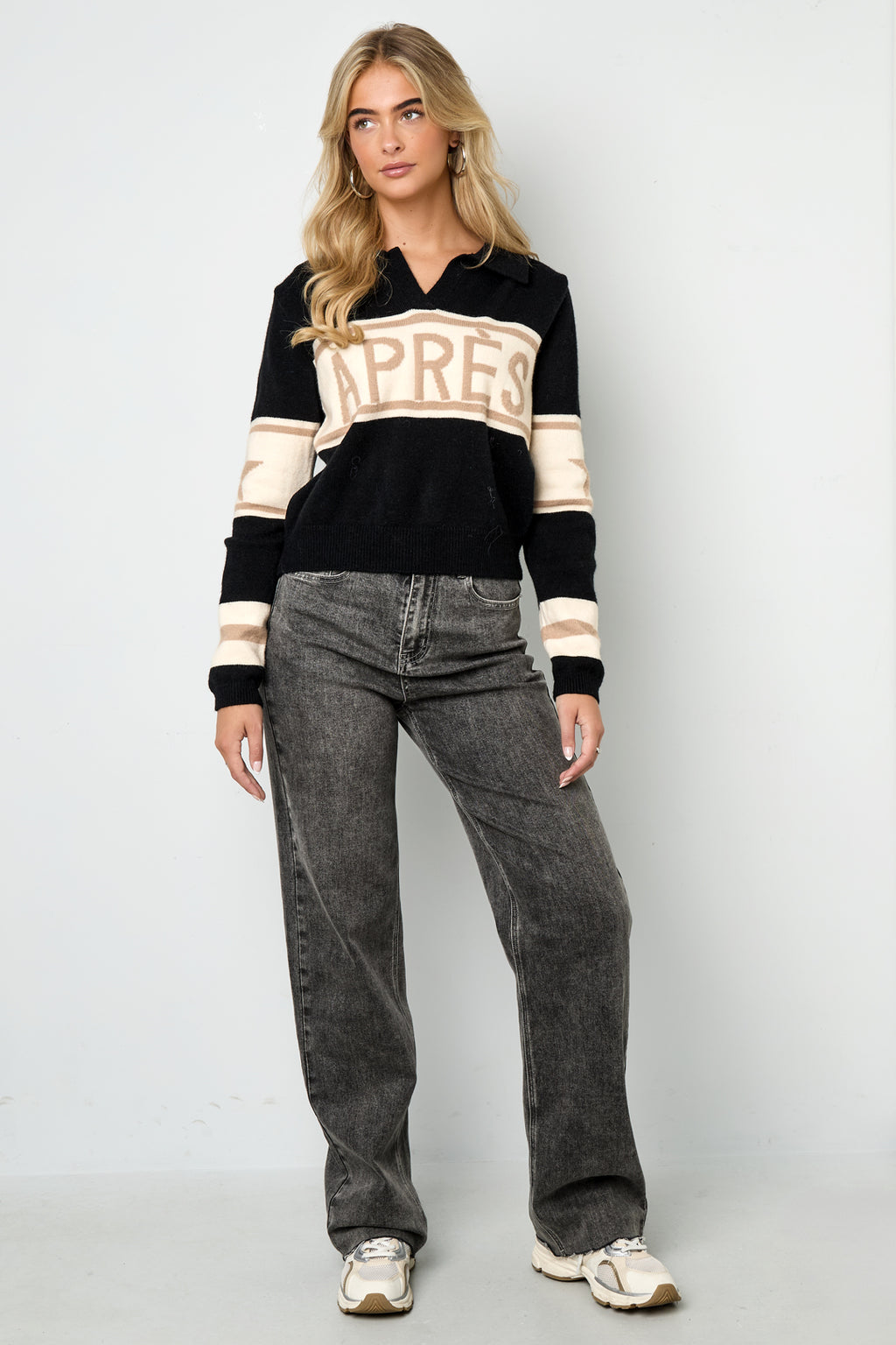 Maglione in Fibra di Poliestere Donna Maglioni Casual Lettere