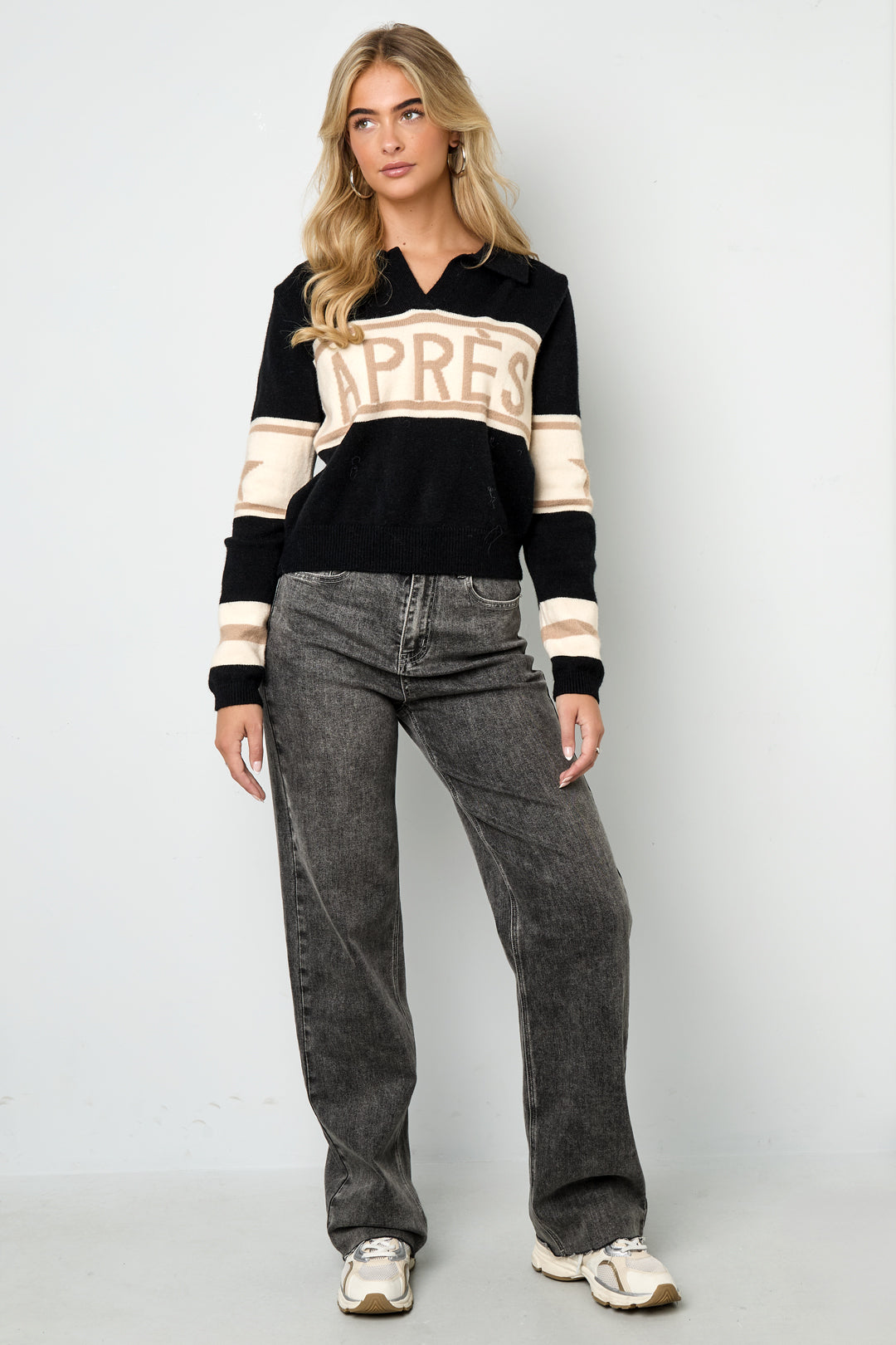Maglione in Fibra di Poliestere Donna Maglioni Casual Lettere