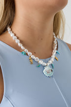 Collane di perle artificiali con perline, stile tartaruga, casual, per vacanze/spiaggia, semplici, da donna