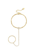 Collana a catena stile tennis con pietra vistosa
