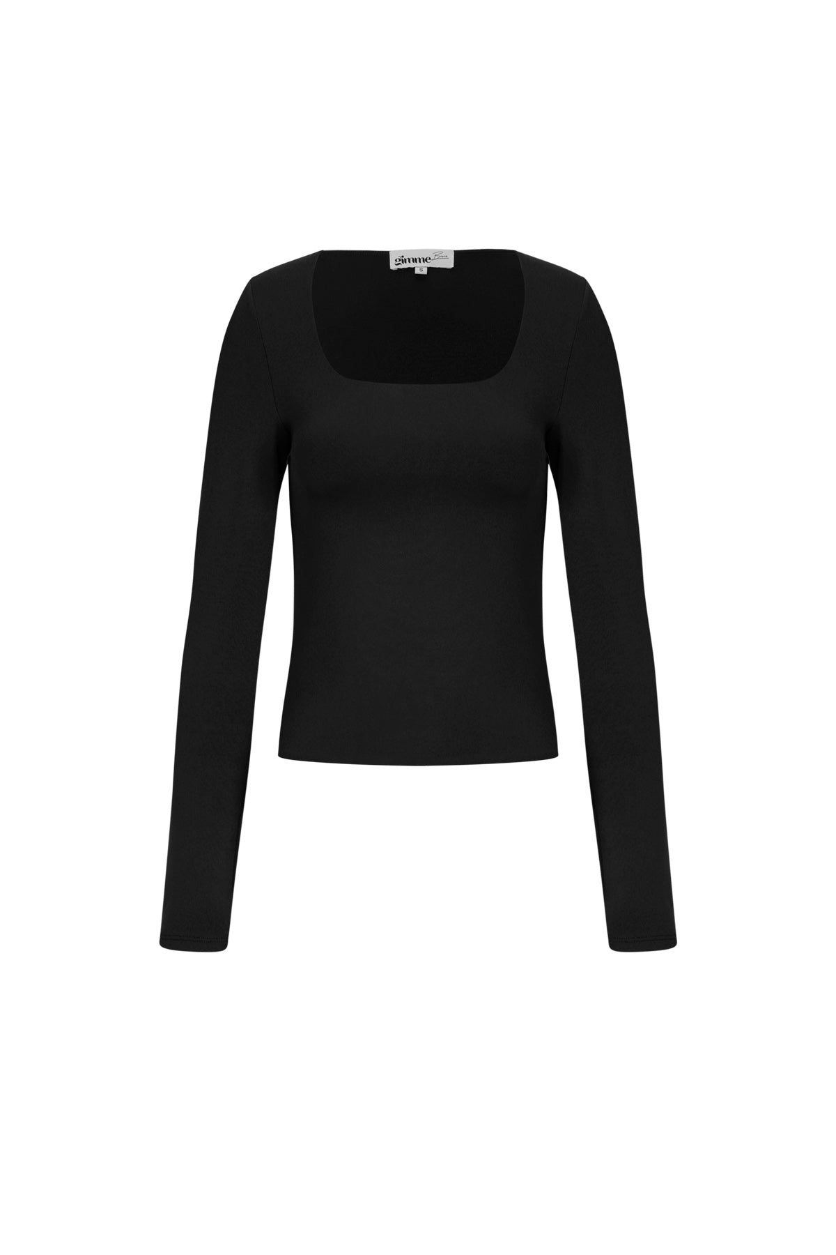 Maglia in Nylon Intrecciato Donna Maniche Lunghe Base Colore Puro