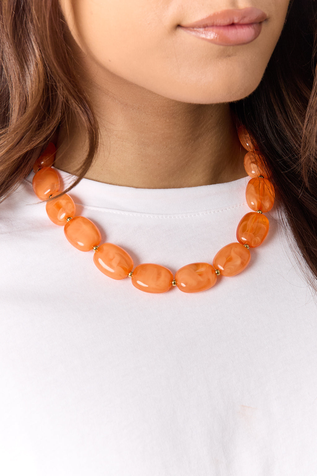 Collana con perle squoval