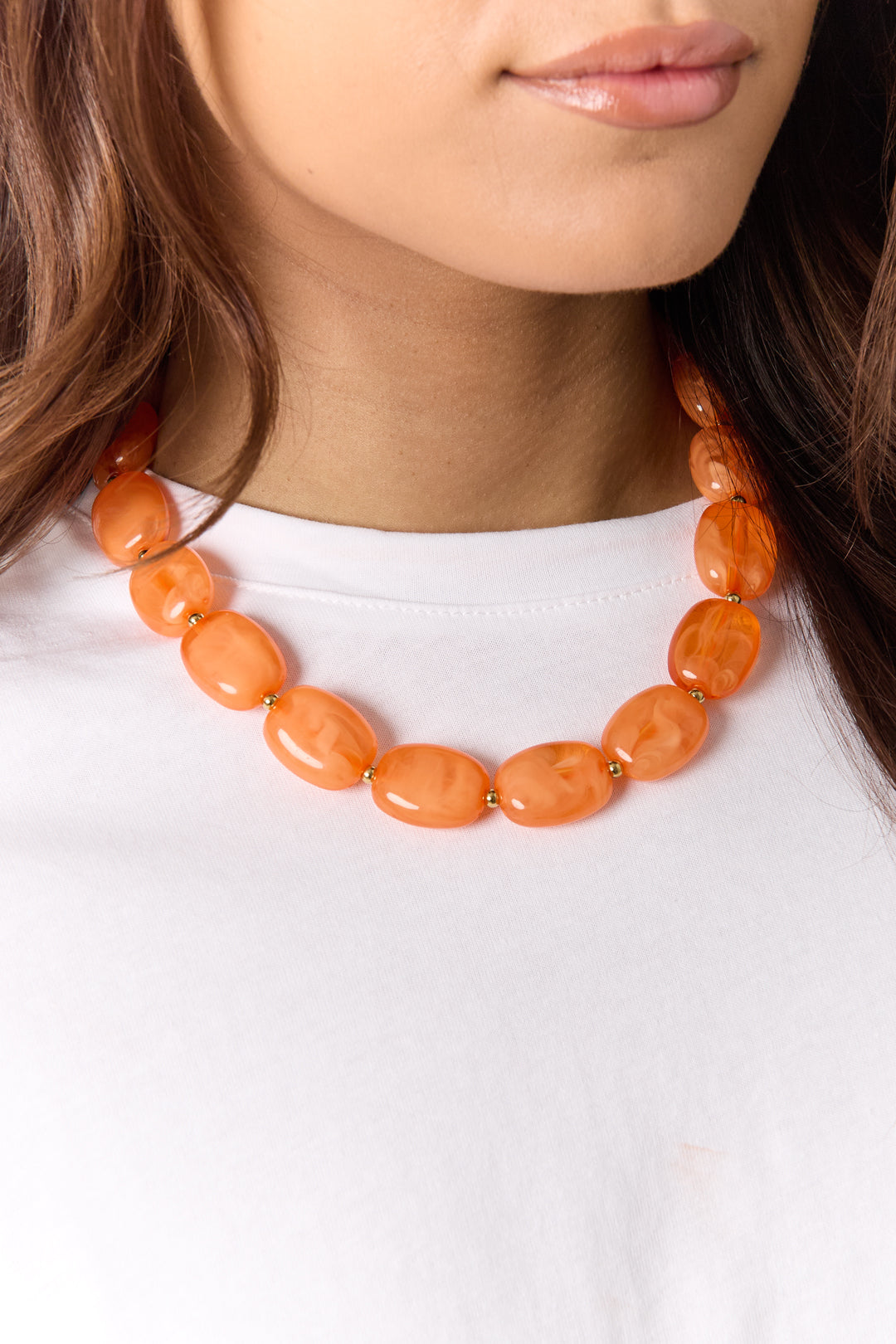 Collana con perle squoval