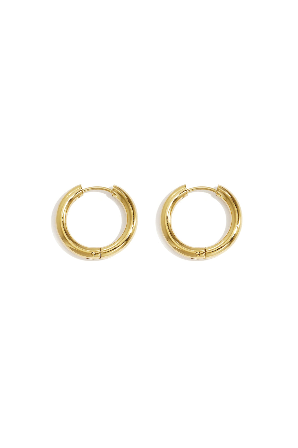 Creoli semplici XL Gold Stainless Steel