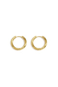 Creoli semplici XL Gold Stainless Steel