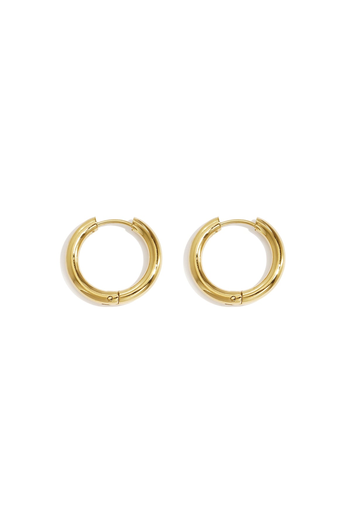 Creoli semplici XL Gold Stainless Steel