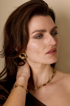 Braccialetti a catena in acciaio inossidabile con stampa leopardata, casual, per tutti i giorni, gioielli da donna