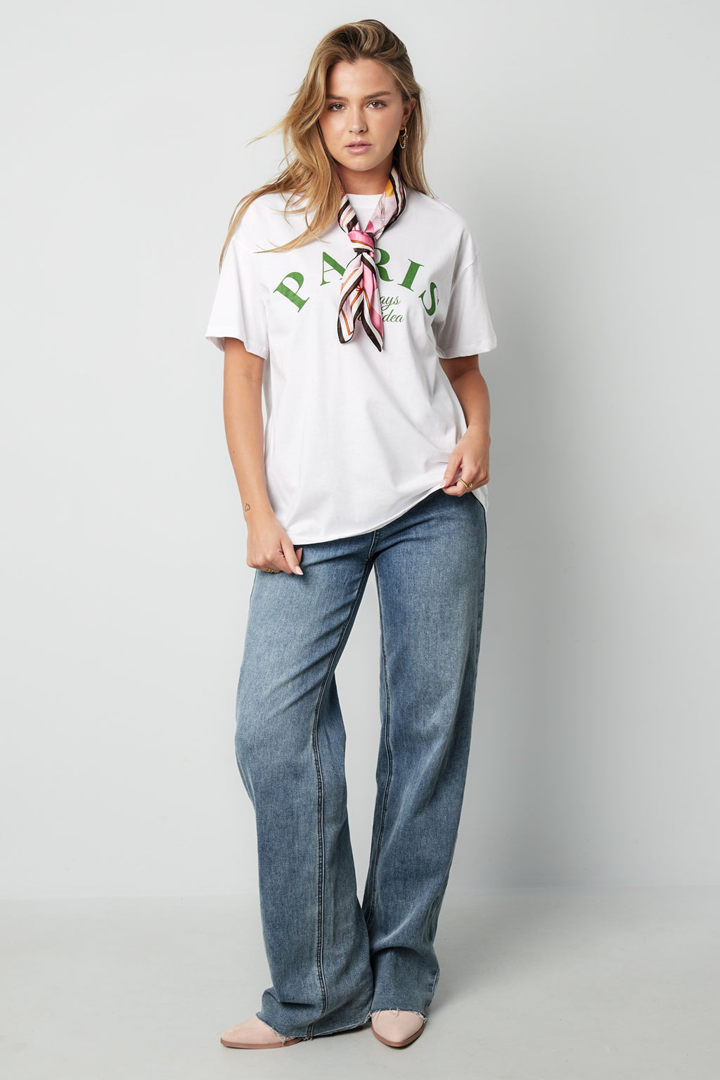Cotton Maglietta Donna Casual Letters