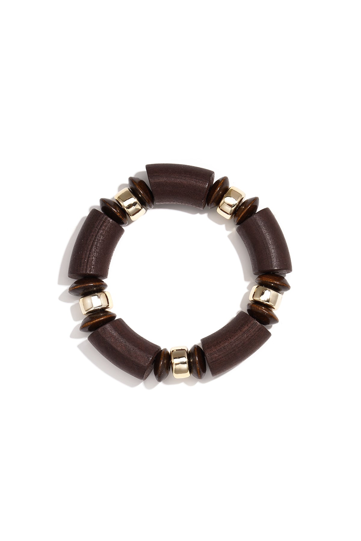 Braccialetti con perline di legno, perline, serie Retro Daily Simple, gioielli da donna