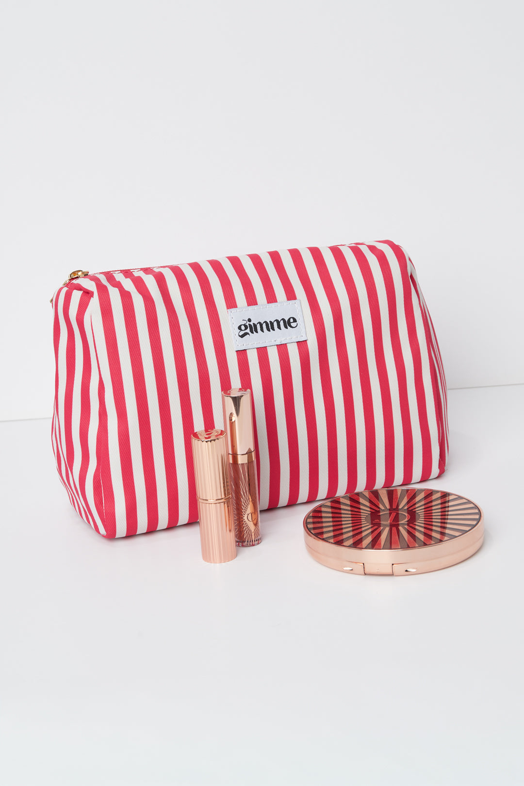 Borsa per il trucco piccole strisce