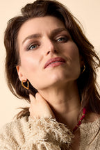 Orecchini a cerchio a forma di cuore, casual, quotidiani, semplici, gioielli da donna