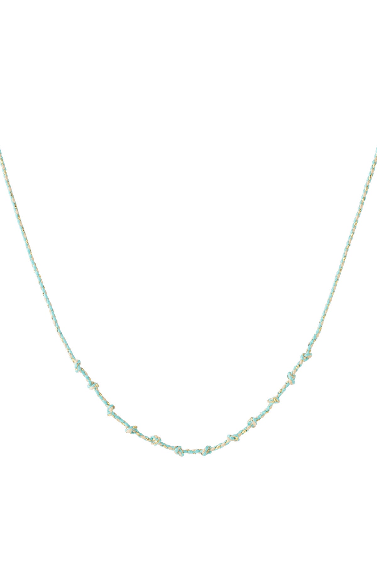 Collana a spirale in cotone fai da te