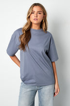 Cotone Maglia T-shirt Donna Casual Colore Puro