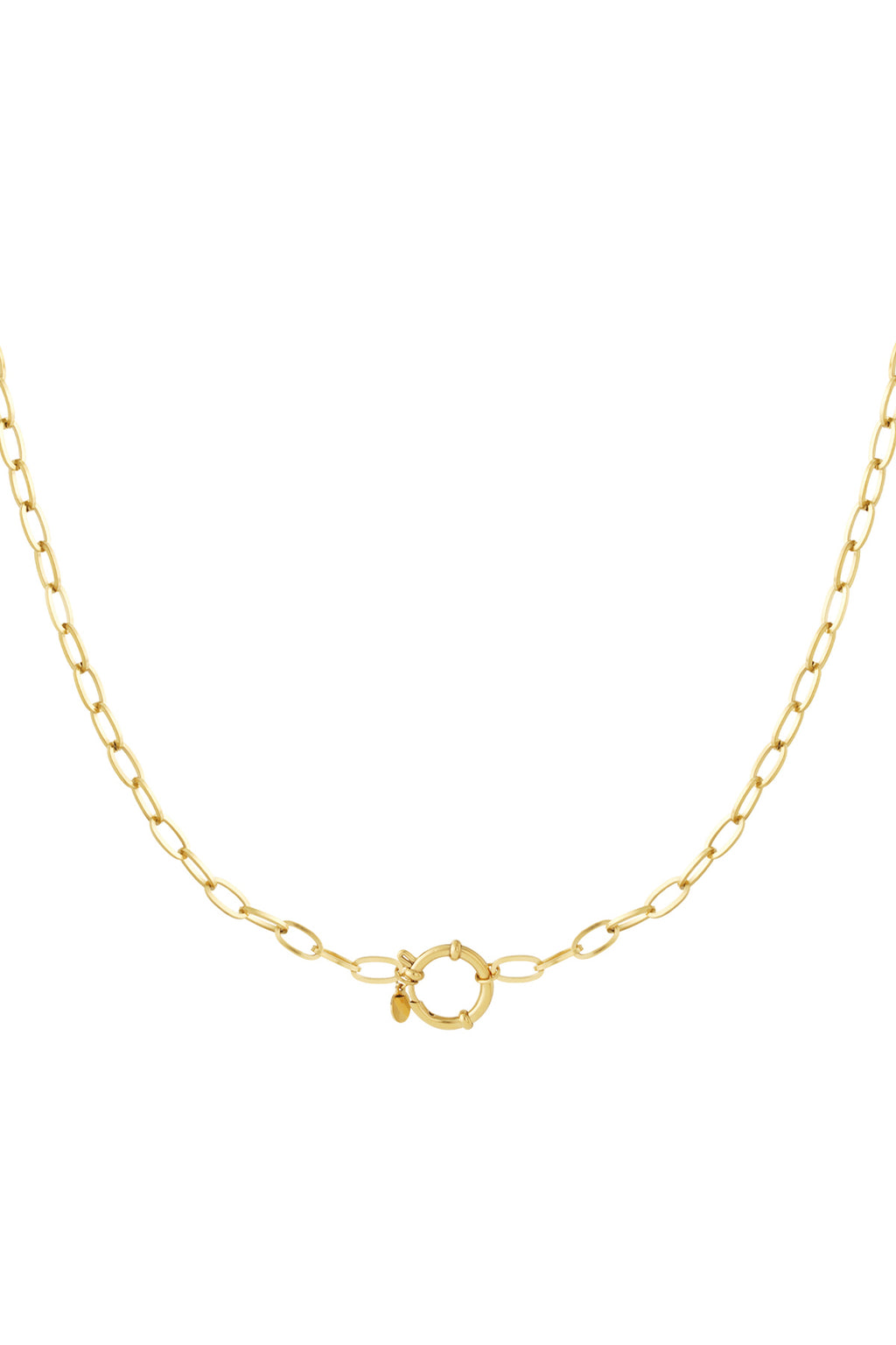 Collana con nodo dorato