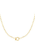Collana con nodo dorato