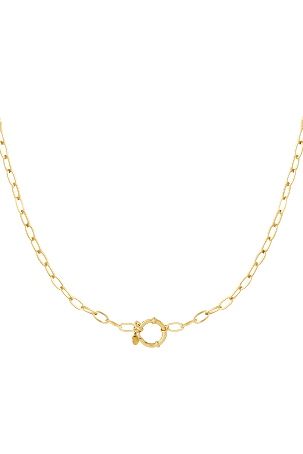 Collana con nodo dorato