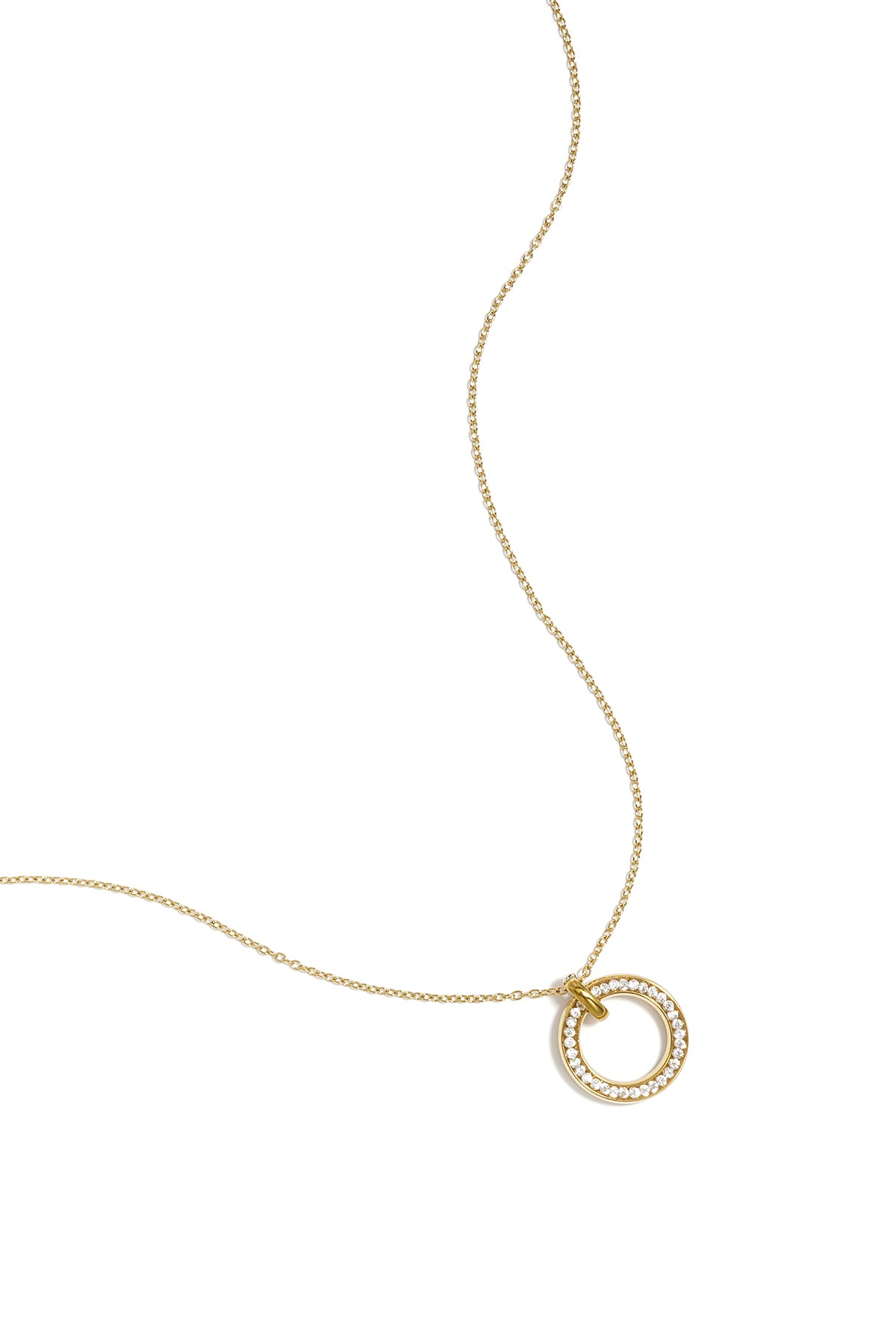 Collana con cerchio intarsiato