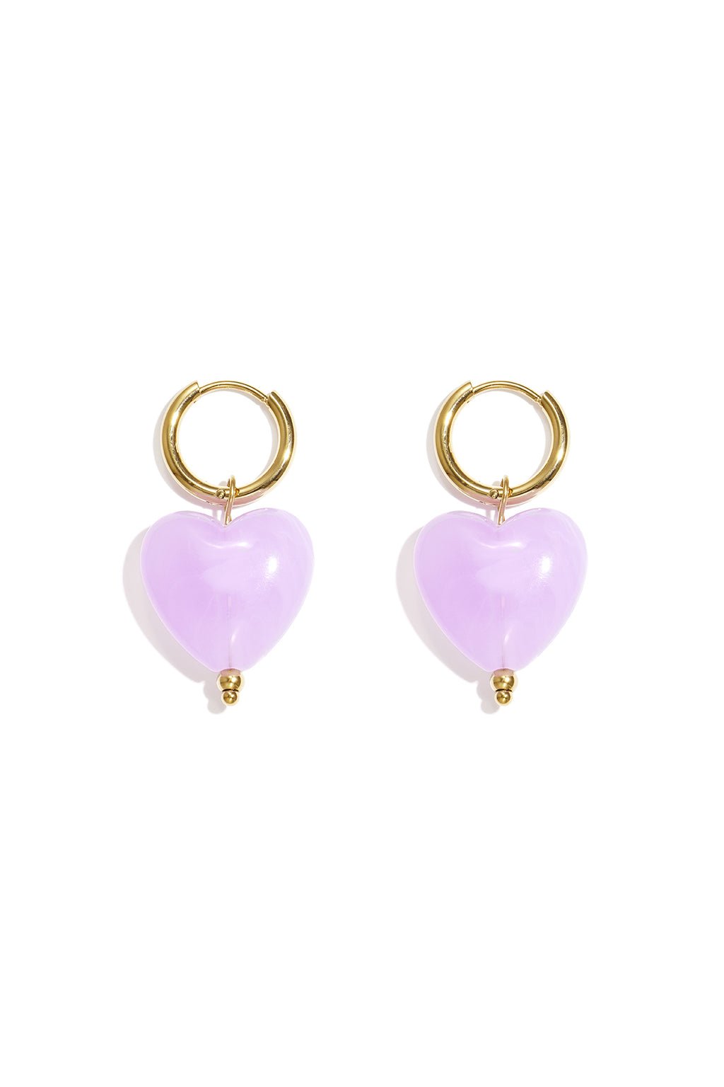 Orecchini con perline a forma di cuore