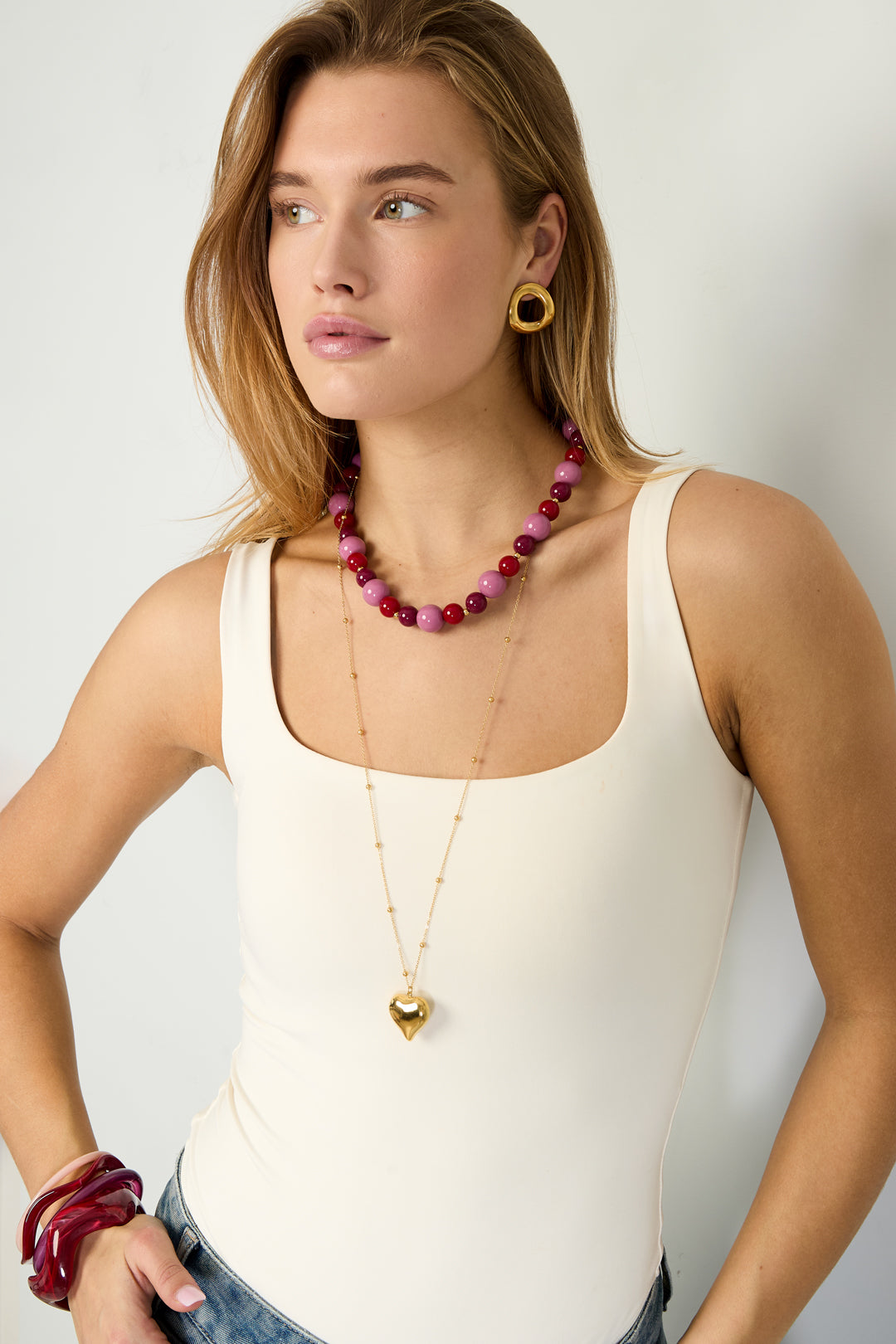Collana con perle di diverse dimensioni