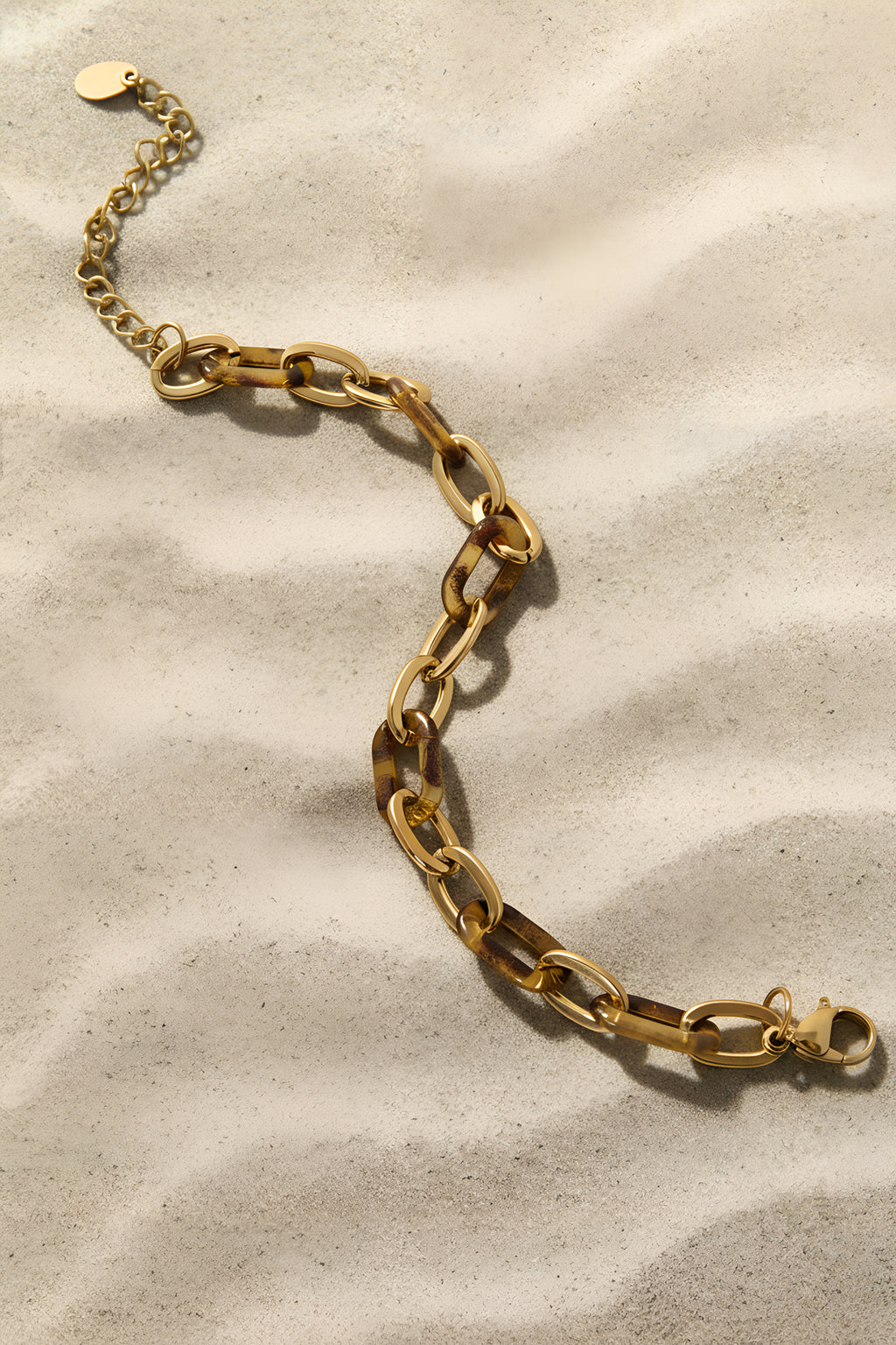 Braccialetti a catena in acciaio inossidabile con stampa leopardata, casual, per tutti i giorni, gioielli da donna