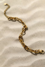 Braccialetti a catena in acciaio inossidabile con stampa leopardata, casual, per tutti i giorni, gioielli da donna