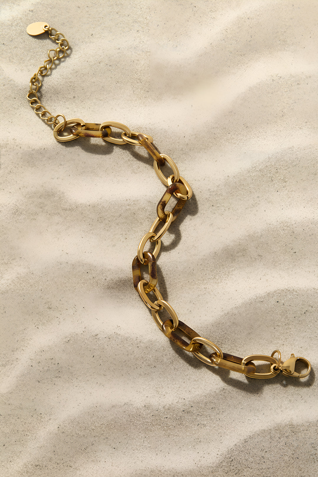 Braccialetti a catena in acciaio inossidabile con stampa leopardata, casual, per tutti i giorni, gioielli da donna