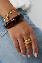 Doppio anello con struttura