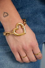 Bracciale a catena di cuori