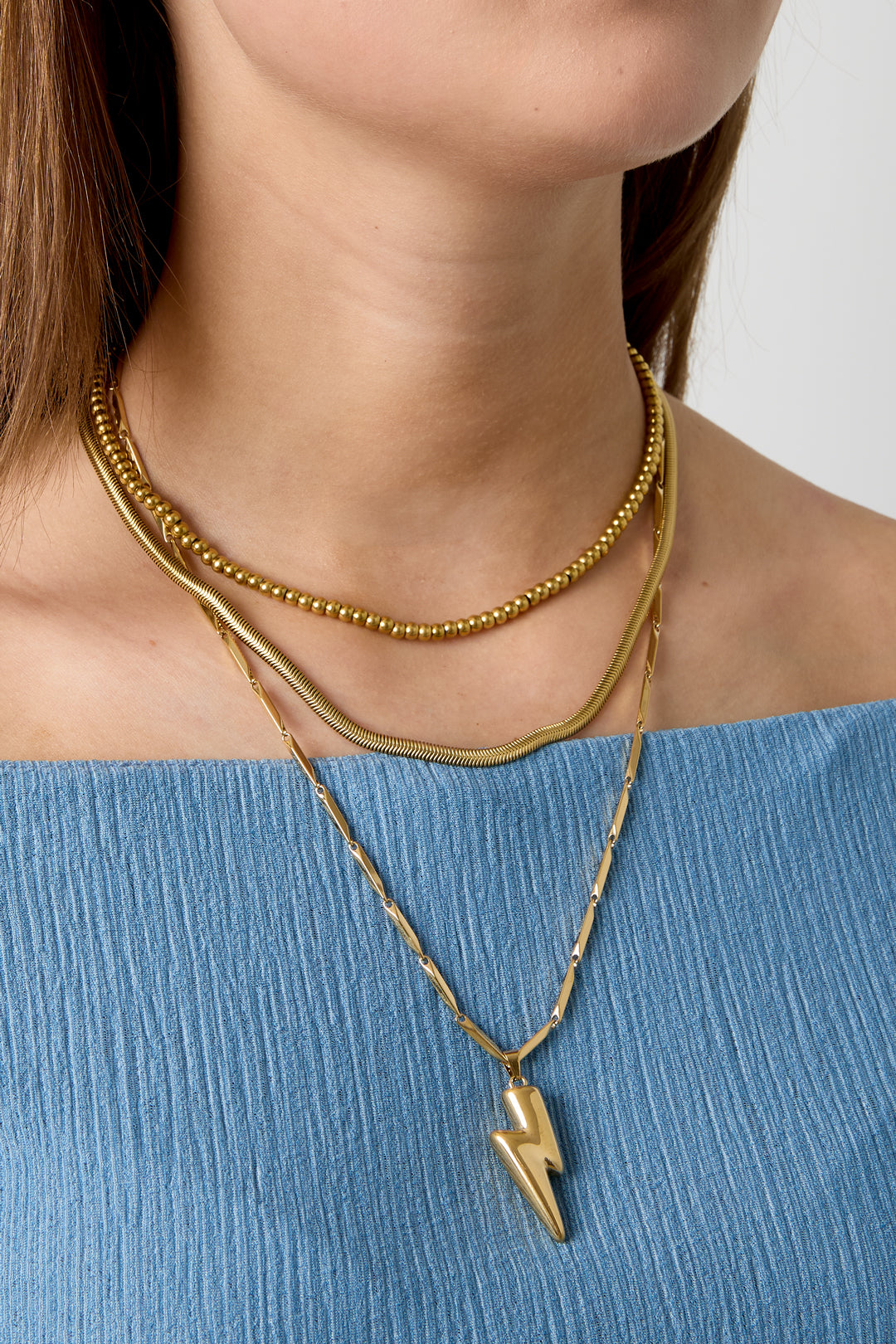 Collana con un vistoso fulmine