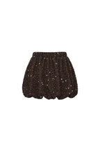 Gonna corta donna in fibra di poliestere tessuta elegante paillettes