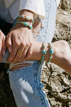 Cavigliere in corda, serie romantica "Vacanze con animali/Spiaggia", gioielli da donna.