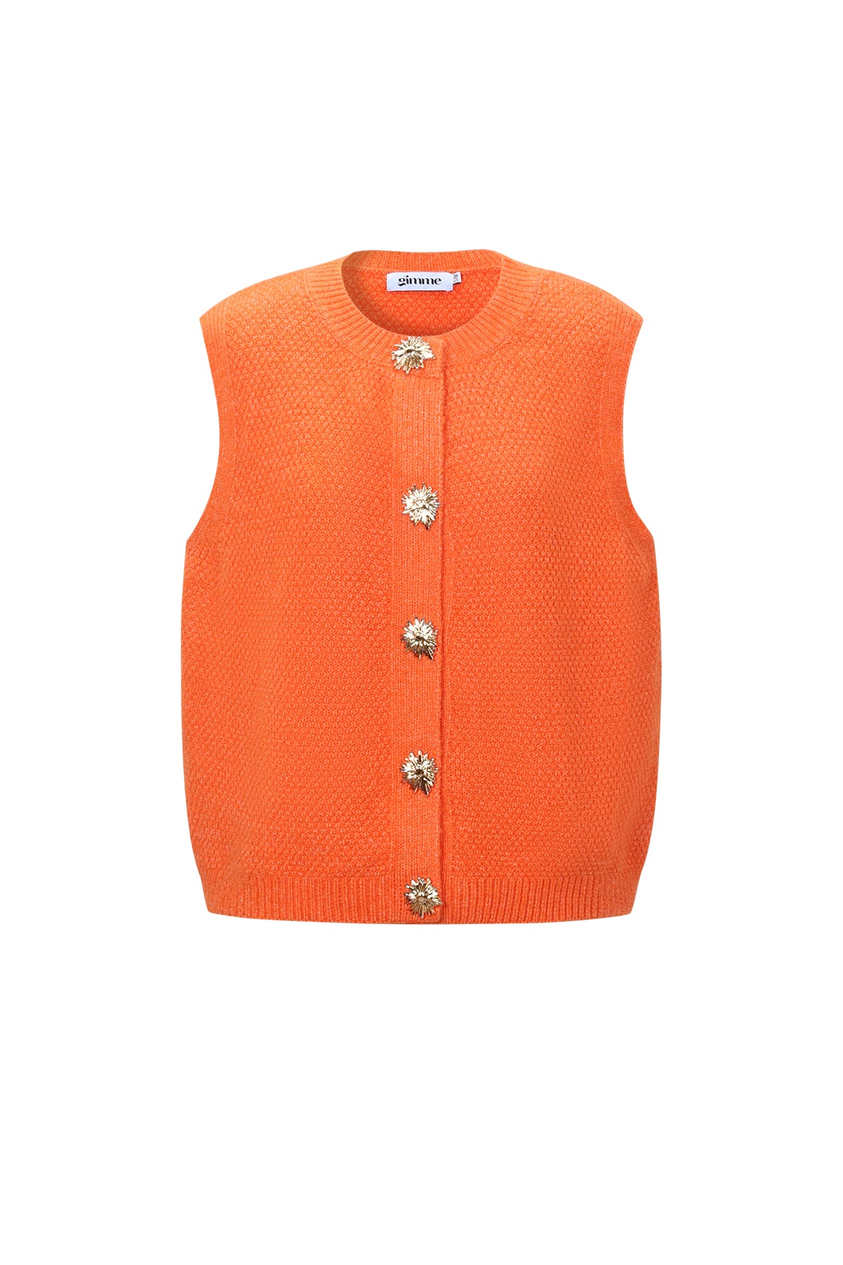 Gilet a Maglia Fibra di Poliestere Donna Gilet a Maglia Casual Colore Puro