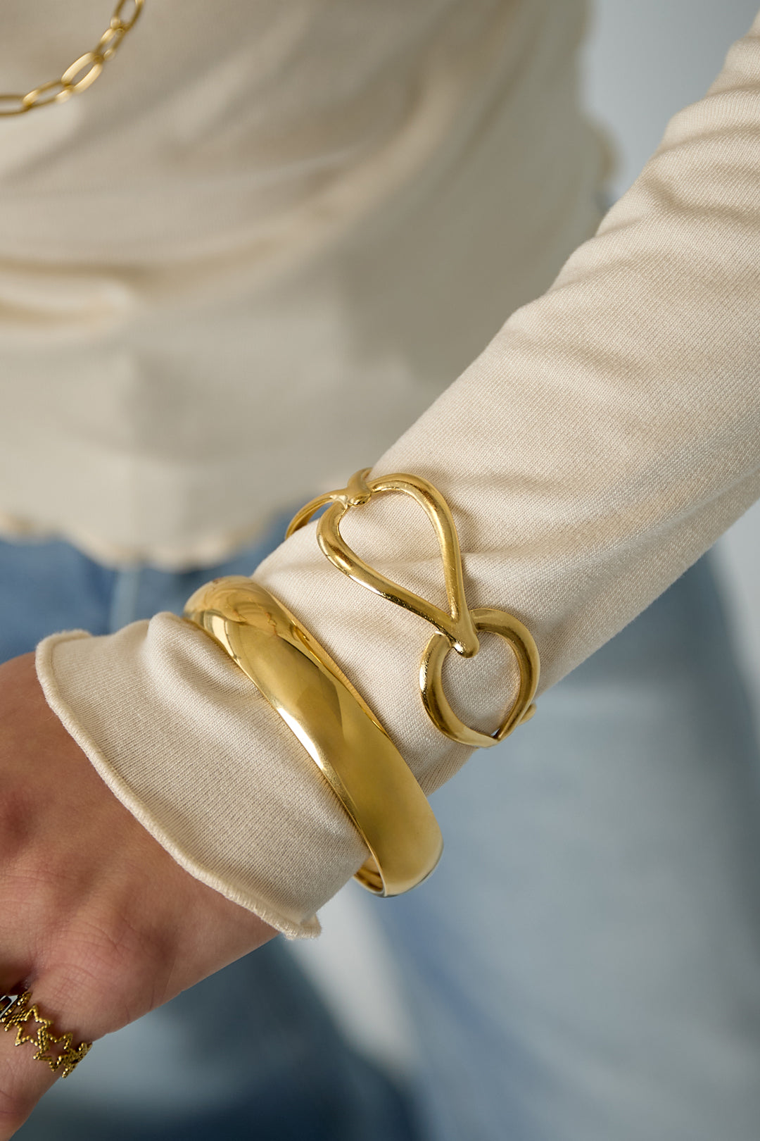 Bracciale con gocce aperte