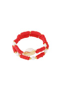 Bracciale con conchiglia in fiore