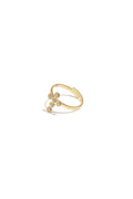 Anello vistoso con croce e pietre