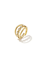Anello a strati con pietre