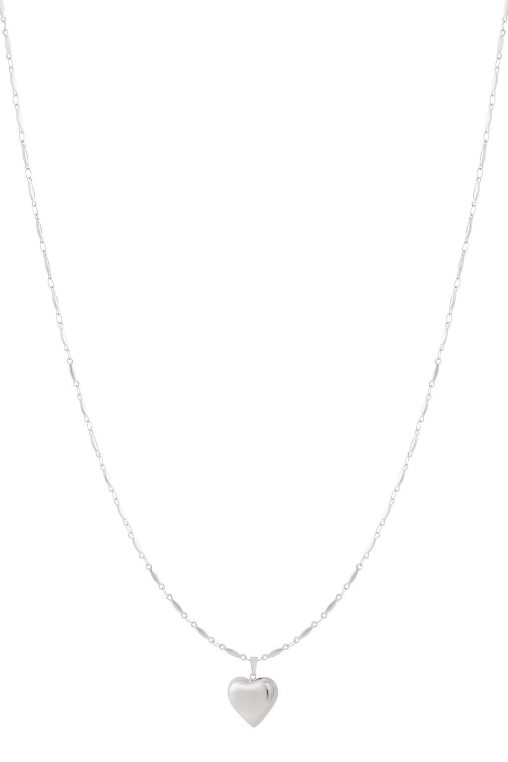 Collane con ciondolo in acciaio inossidabile a forma di cuore casual quotidiane