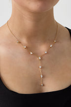 Collana a Y con pietre