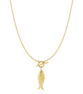 Collana lunga a forma di pesce